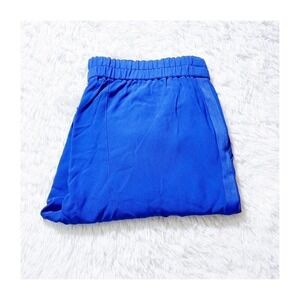 Escada Royal Blue Straight leg Elastic Waistband Pant SZ40